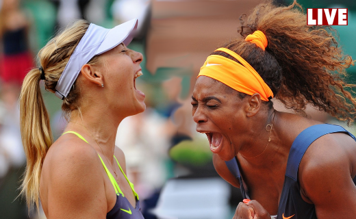 Williams face à Sharapova, la finale dames en Live commenté
