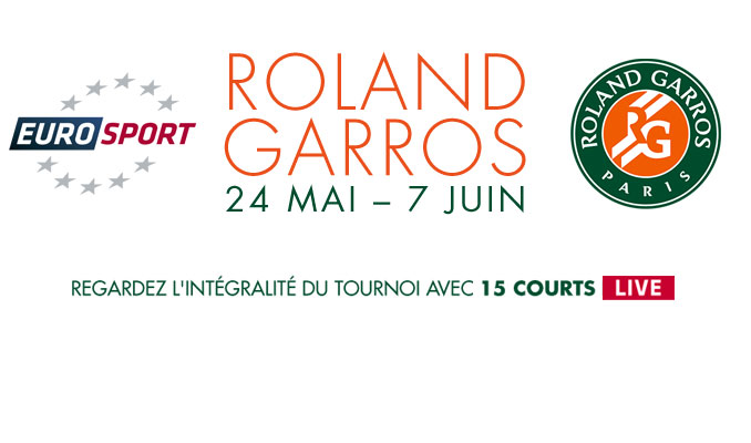 Suivez Roland Garros en Live vidéo partout avec Eurosport !