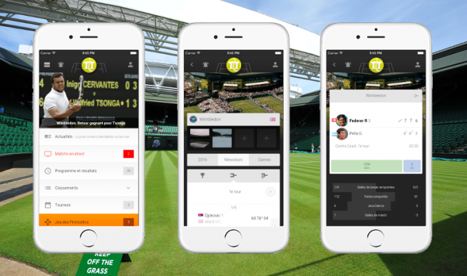 Suivez Wimbledon et TT sur vos iPhones et Smartphones android
