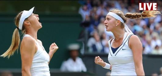 Sharapova face à Kvitova en Live, finale dames de Wimbledon