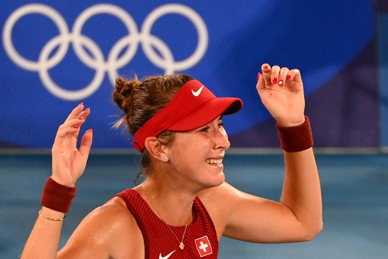 Switzerland's Bencic beats Vondrousova to win Olympic tennis title