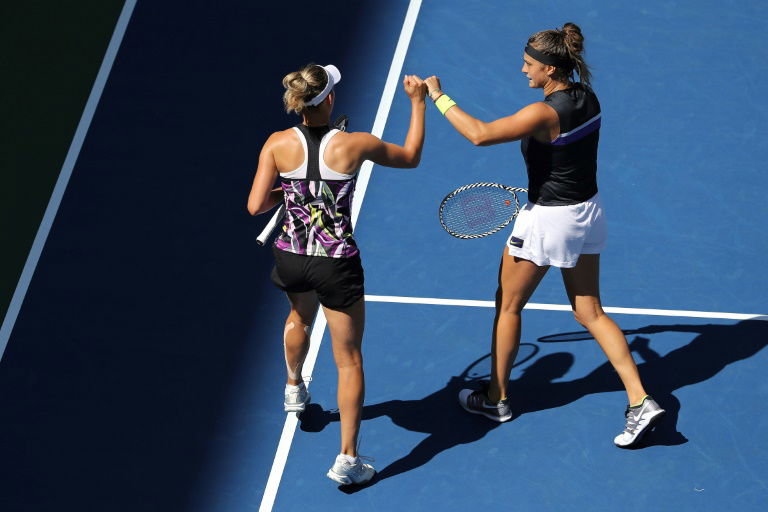 Mertens and Sabalenka take US Open women's doubles crown