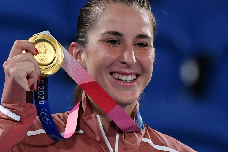 Bencic wins Olympic women's title as angry Djokovic misses medal