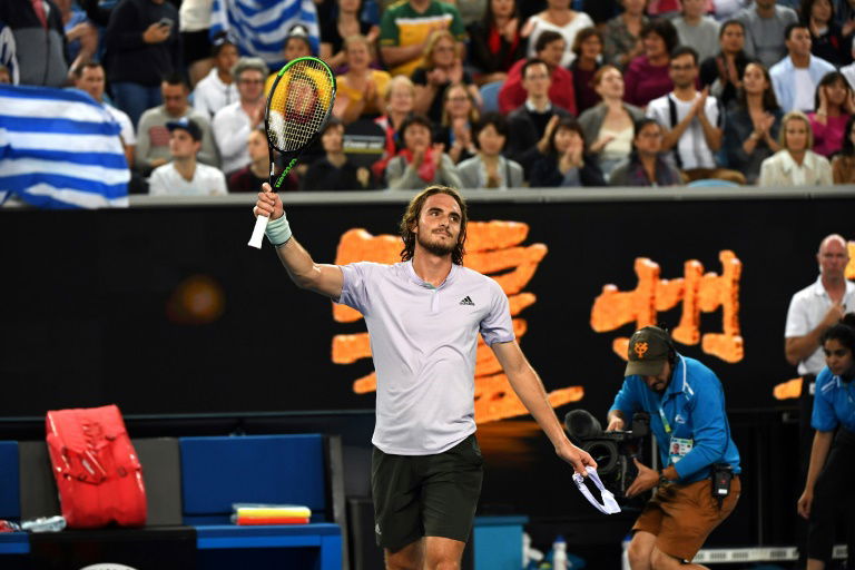 'Mature' Tsitsipas almost perfect en route to Open second round