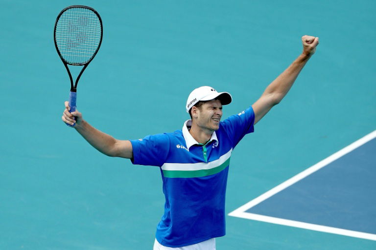 Poland's Hurkacz beats Italian teen Sinner to win Miami Open