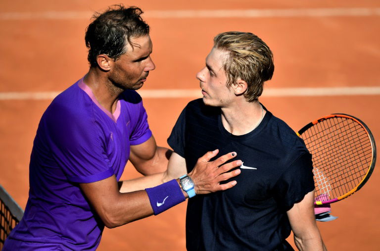 Rome: Nadal qualifié de justesse pour les quarts aux dépens de Shapovalov