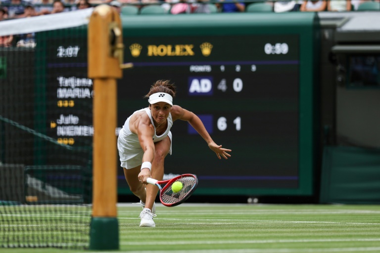 'Proud mum' Maria back to nappy-changing after reaching Wimbledon semis