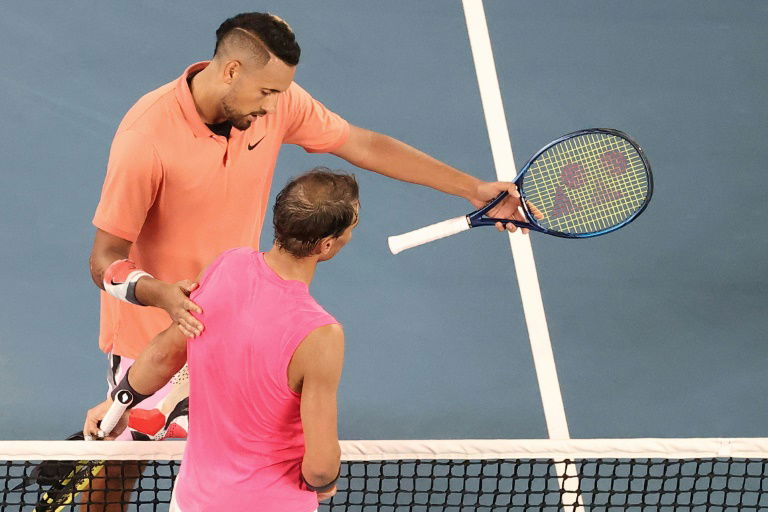 Nadal praises Kyrgios after weathering storm to make Open quarters