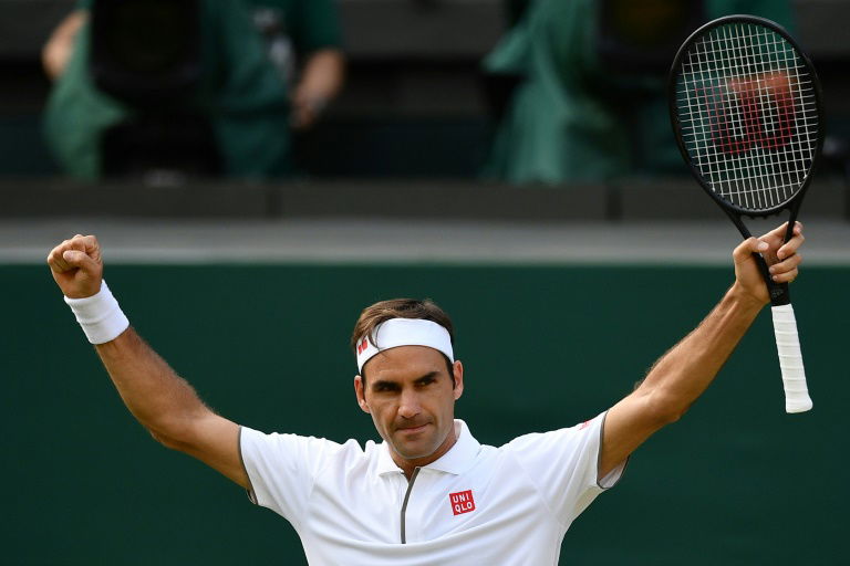 As Nadal looms, Federer unaware of 100th Wimbledon match win