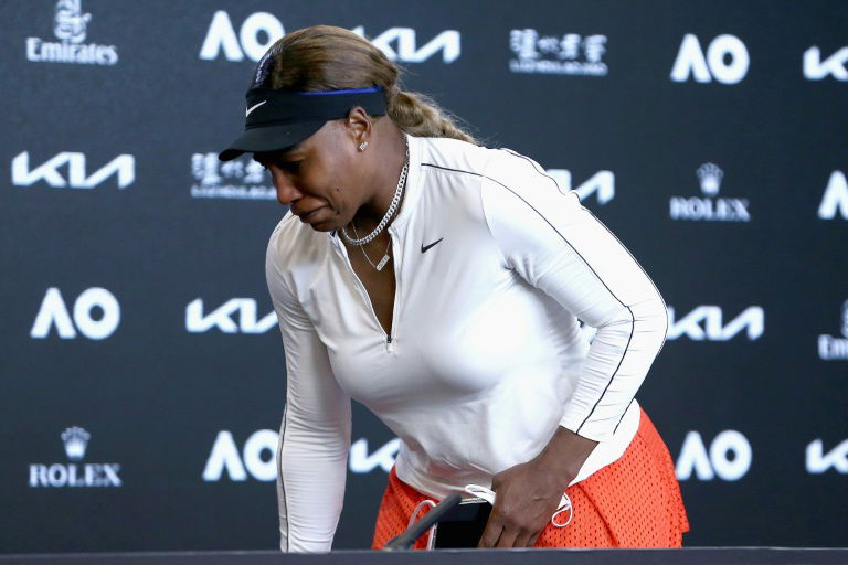 'I'm done': Williams walks out in tears after semi-final defeat