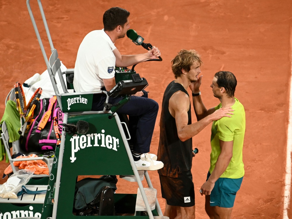 French Open:  Zverev gegen Nadal am Montagnachmittag
