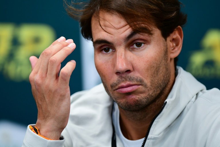 'Super sad' Nadal out of Paris Masters, doubt for ATP Finals