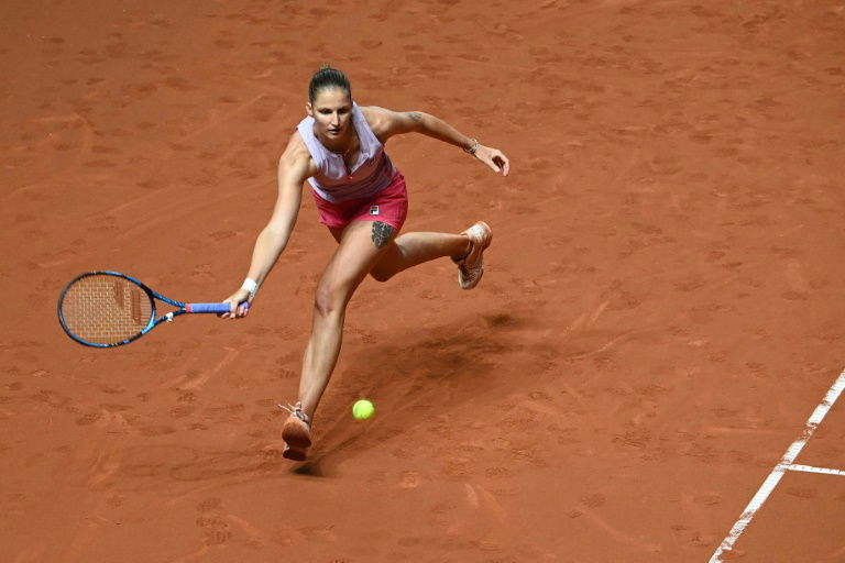 Ex-Rome winner Pliskova saves three match points to reach final four