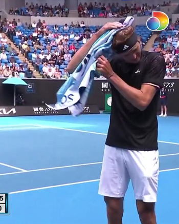 Quand Zverev se fait déféquer dessus en plein match