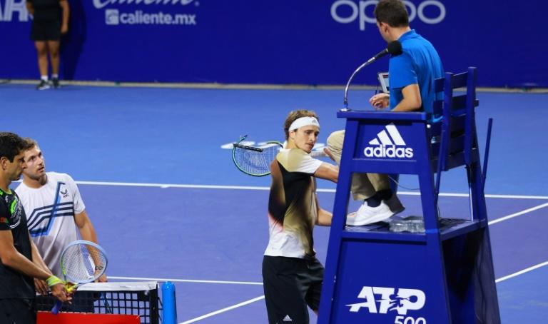 Zverev condamné avec sursis (jusqu'au 22/02/2023), à deux mois de suspension et $25 000 d'amende après sa disqualification à Acapulco.