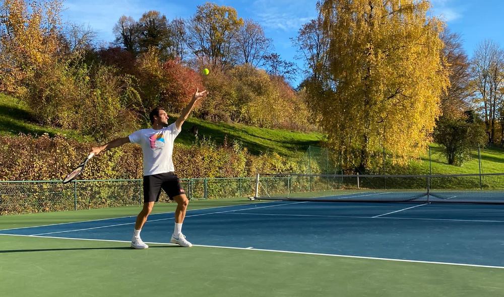 Federer de retour à l'entraînement