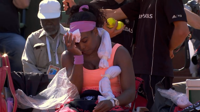 Serena Williams souffre bien d'une grippe