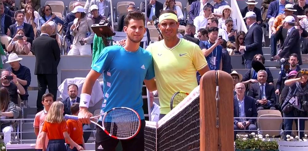 C'est parti entre Nadal et Thiem en finale de ce Roland Garros 2019 