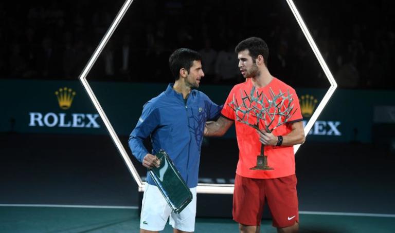 Djokovic face à Khachanov, un remake de la finale 2018 à Paris-Bercy