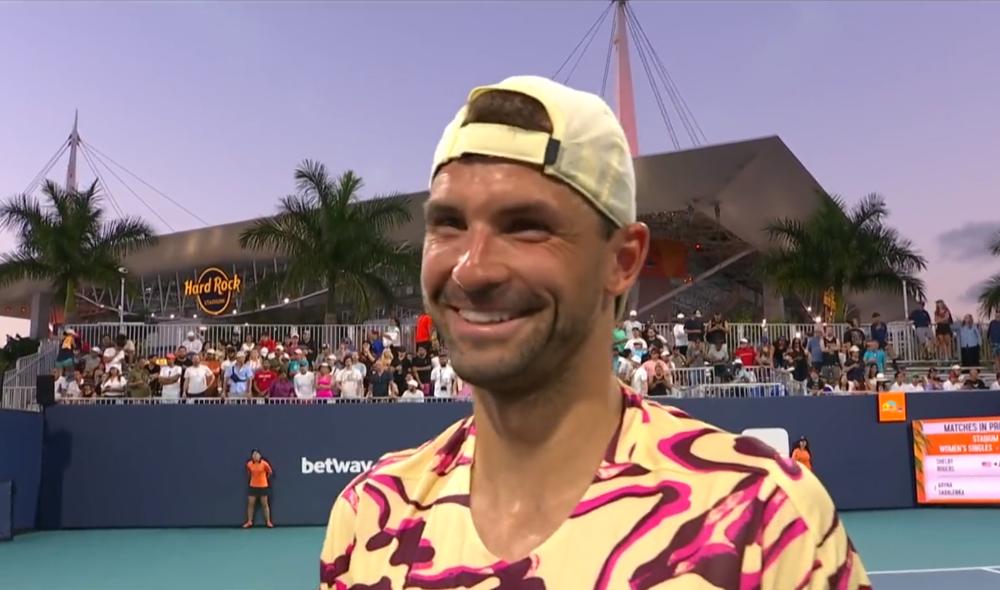 Magnifique défense de Dimitrov face à Struff à Miami