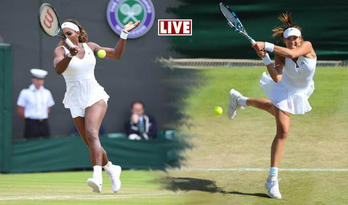 C'est parti entre Williams et Muguruza à Wimbledon! Les deux joueuses se disputent le titre de simple dames de ce Wimbledon 2015