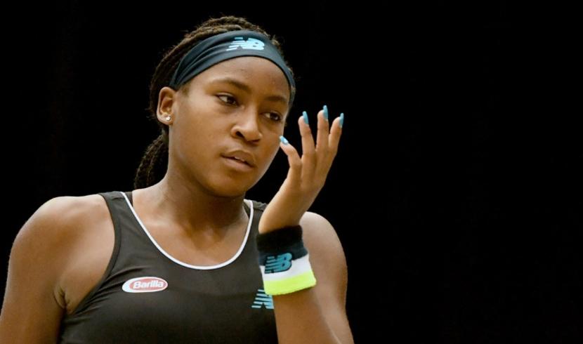 Gauff chute d'entrée à Luxembourg