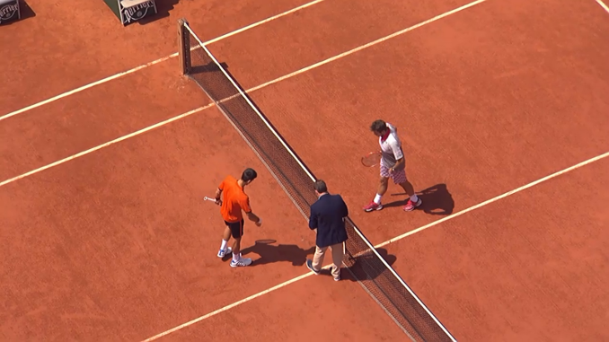 Djokovic et Wawrinka viennent de faire leur entrée sur le court