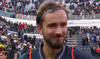 Medvedev wouldn't have wanted to be in Zverev's shoes: To have him in the first round is really tough though (smile).