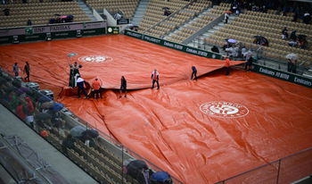 La pluie interrompt les rencontres à Roland Garros