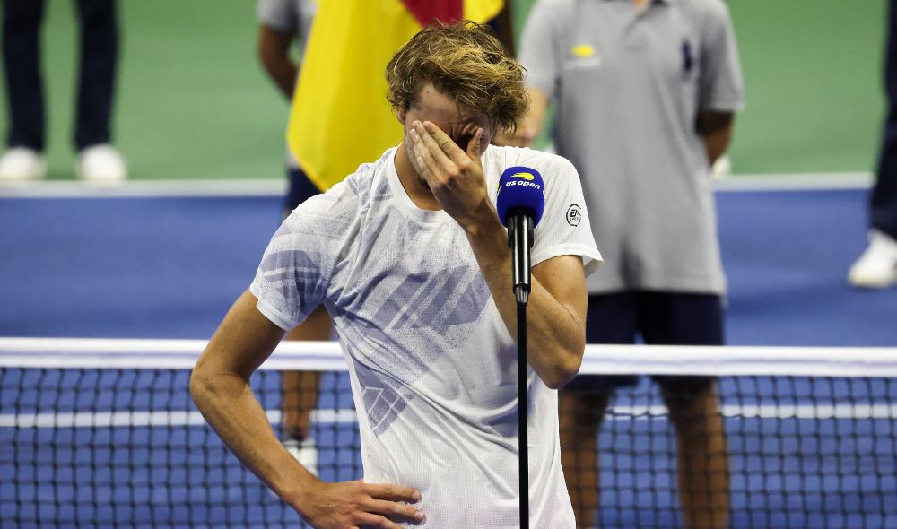 Les larmes de Zverev