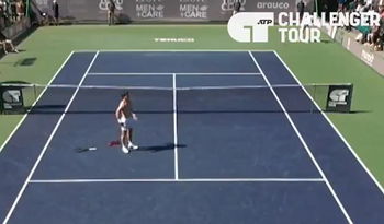 Video - Ugo Carabelli's unusual celebration on the Challenger circuit