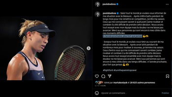 Badosa forfait pour l'US Open et pour le reste de la saison.
