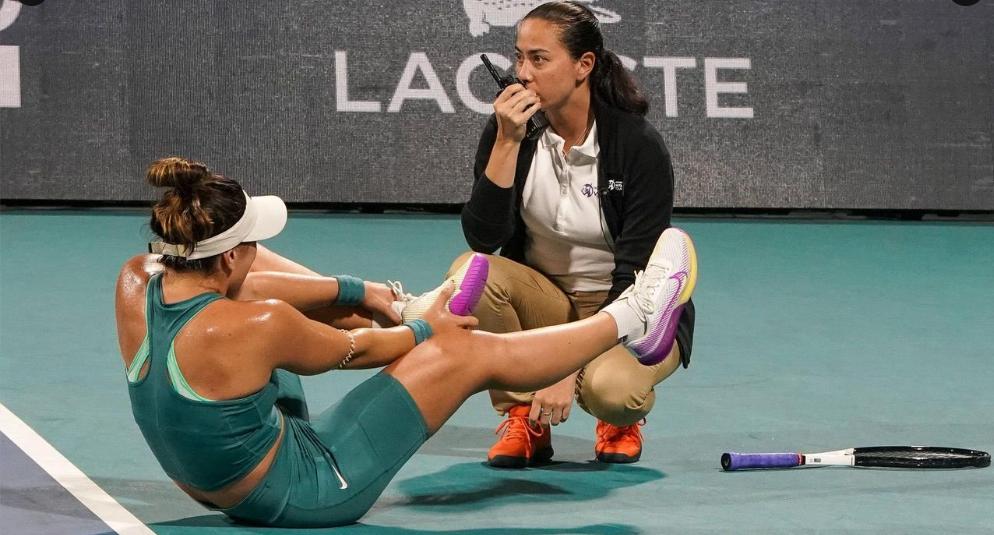 Andreescu : J’ai 2 ligaments de la cheville gauche déchirés