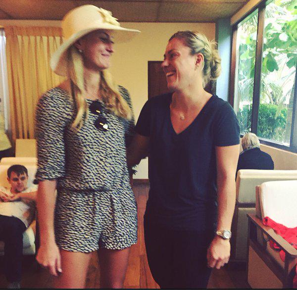 Quand Mladenovic retrouve Kerber par hasard en vacances