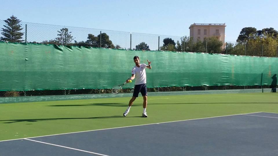 Novak Djokovic de retour à l'entraînement