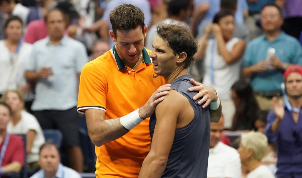 Nadal retires against Del Potro ! The Spaniard suffers a right knee injury and couldn't play 100% his tennis