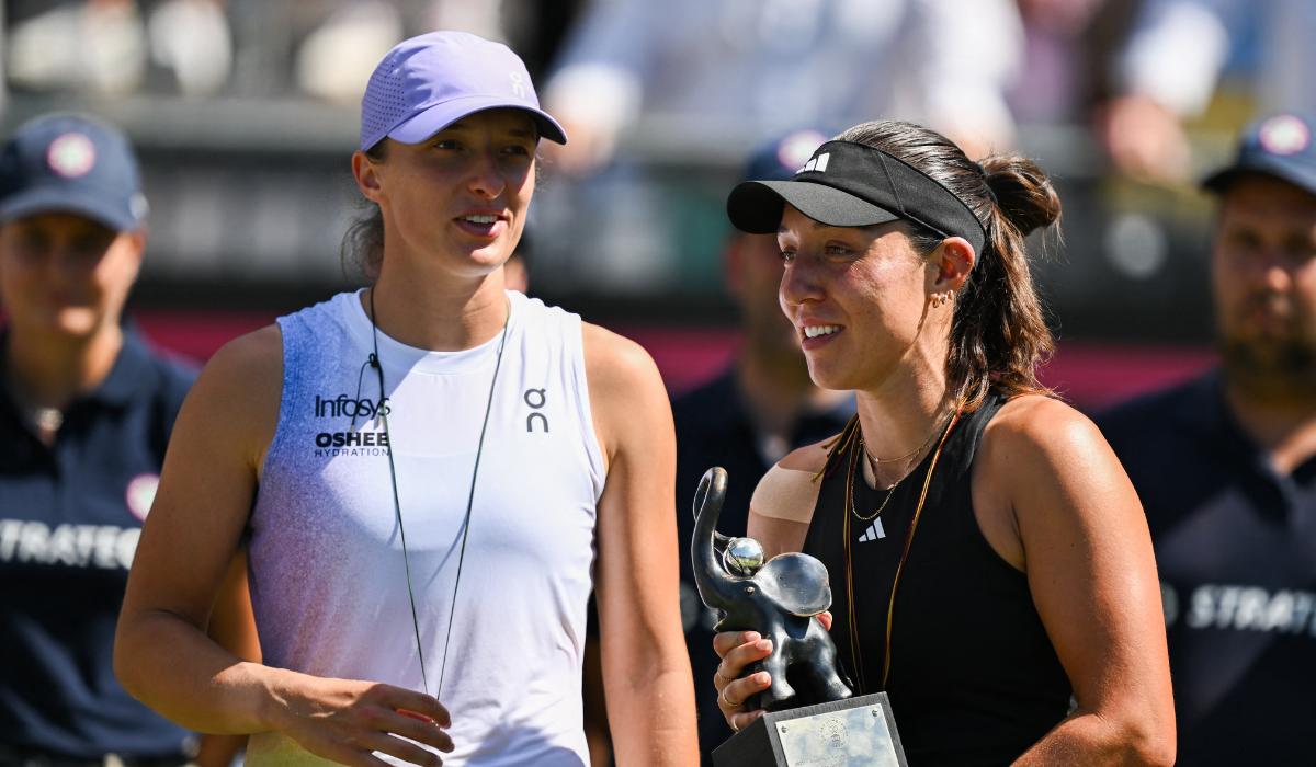 You say you can't play on grass but believe me, you're still very strong, Pegula praises Swiatek after Bad Homburg final