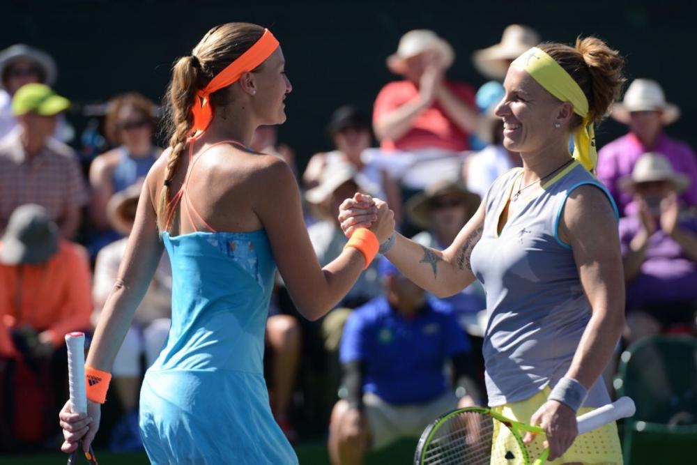 Kuznetsova/Mladenovic en 1/4 du double à Indian Wells en battant Hlavackova/Peng 6/2 7/5