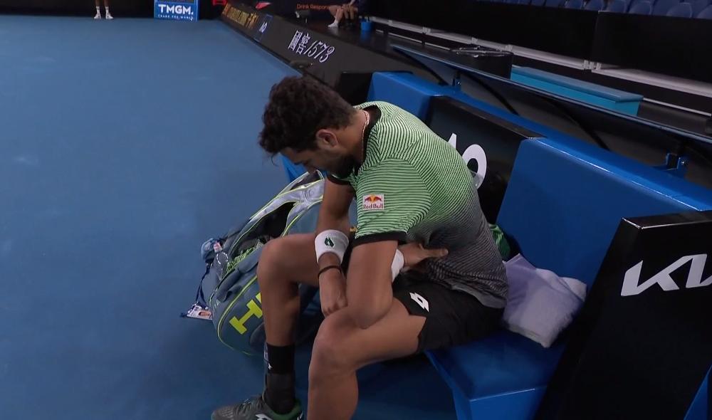 Berrettini injured in abdominals too