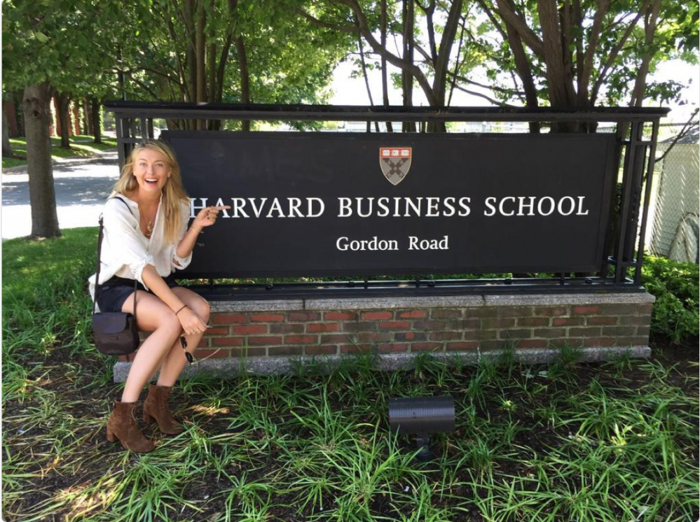 Sharapova va suivre un cours dans la célèbre Harvard Business School 