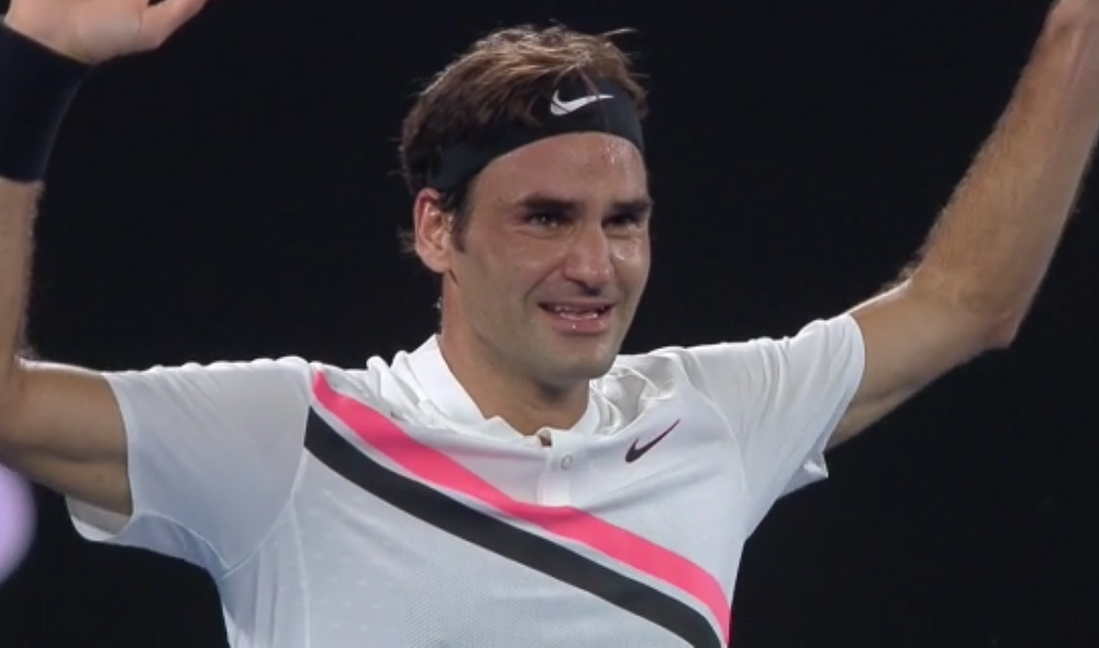 Les larmes de Federer