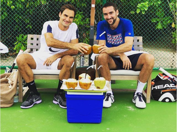 La photo de Federer et Cilic en vacances aux Maldives début décembre