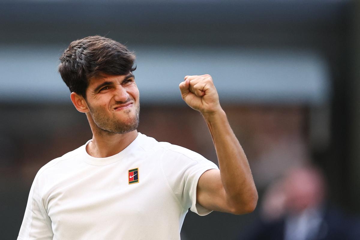 Alcaraz drops a set against Struff but advances to the Wimbledon quarterfinals