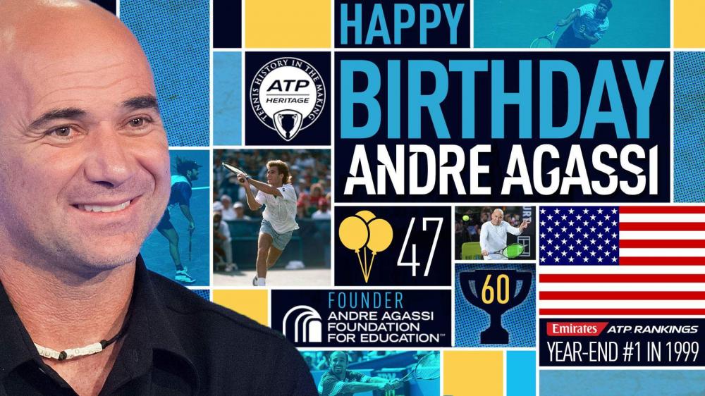 André Agassi a fêté ses 47 ans hier ! Entre tweeners et amorties, retour sur les plus beaux coups du 
