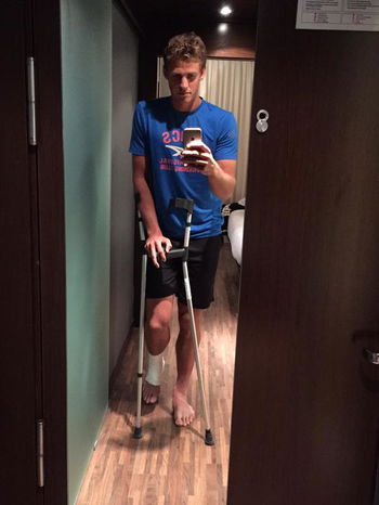 Pospisil s'est sévèrement tordu la cheville en double à Madrid