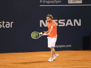 Former soccer star Forlan makes his professional tennis debut in doubles