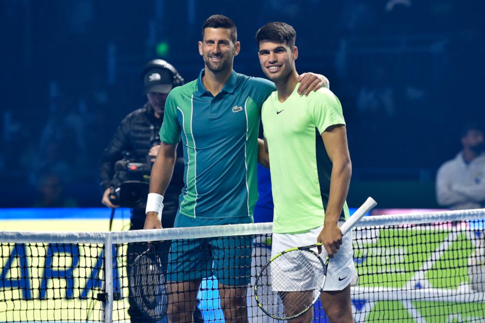 Alcaraz beats Djokovic in Riyadh.