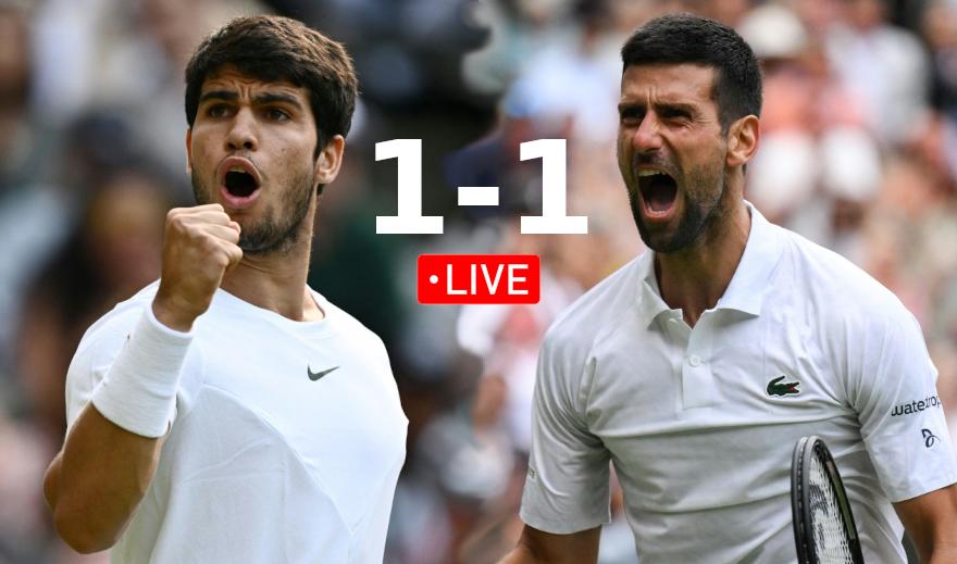 Alcaraz et Djokovic dos à dos en finale de Wimbledon !