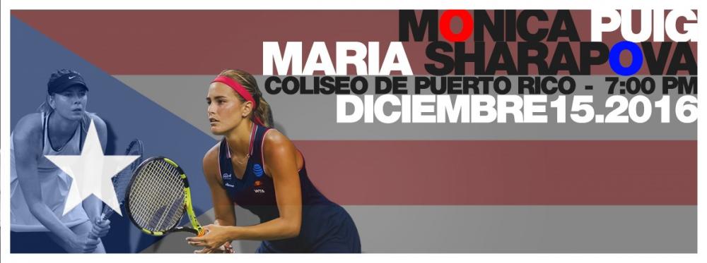 Un match exhibition entre Maria Sharapova et Monica Puig sera organisé le 15 décembre sur l'île de la championne olympique en titre