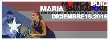 Un match exhibition entre Maria Sharapova et Monica Puig sera organisé le 15 décembre sur l'île de la championne olympique en titre.